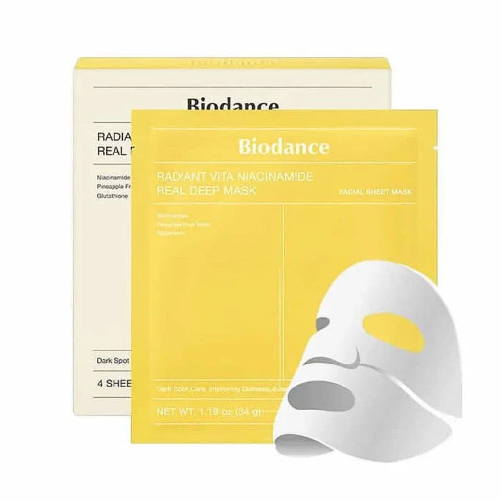 Biodance Radiant Vita Niacinamide Real Deep Mask — 4 Pack