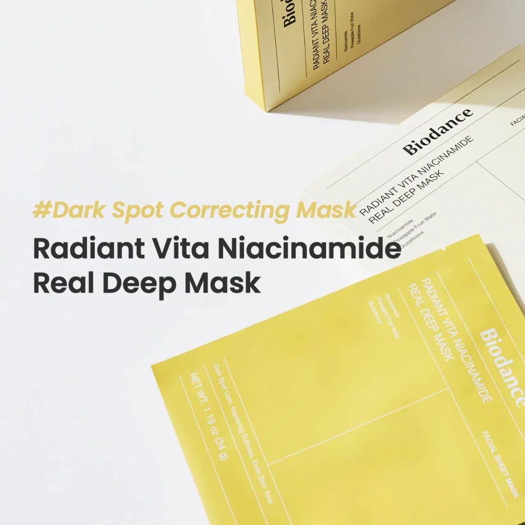 Biodance Radiant Vita Niacinamide Real Deep Mask — 4 Pack
