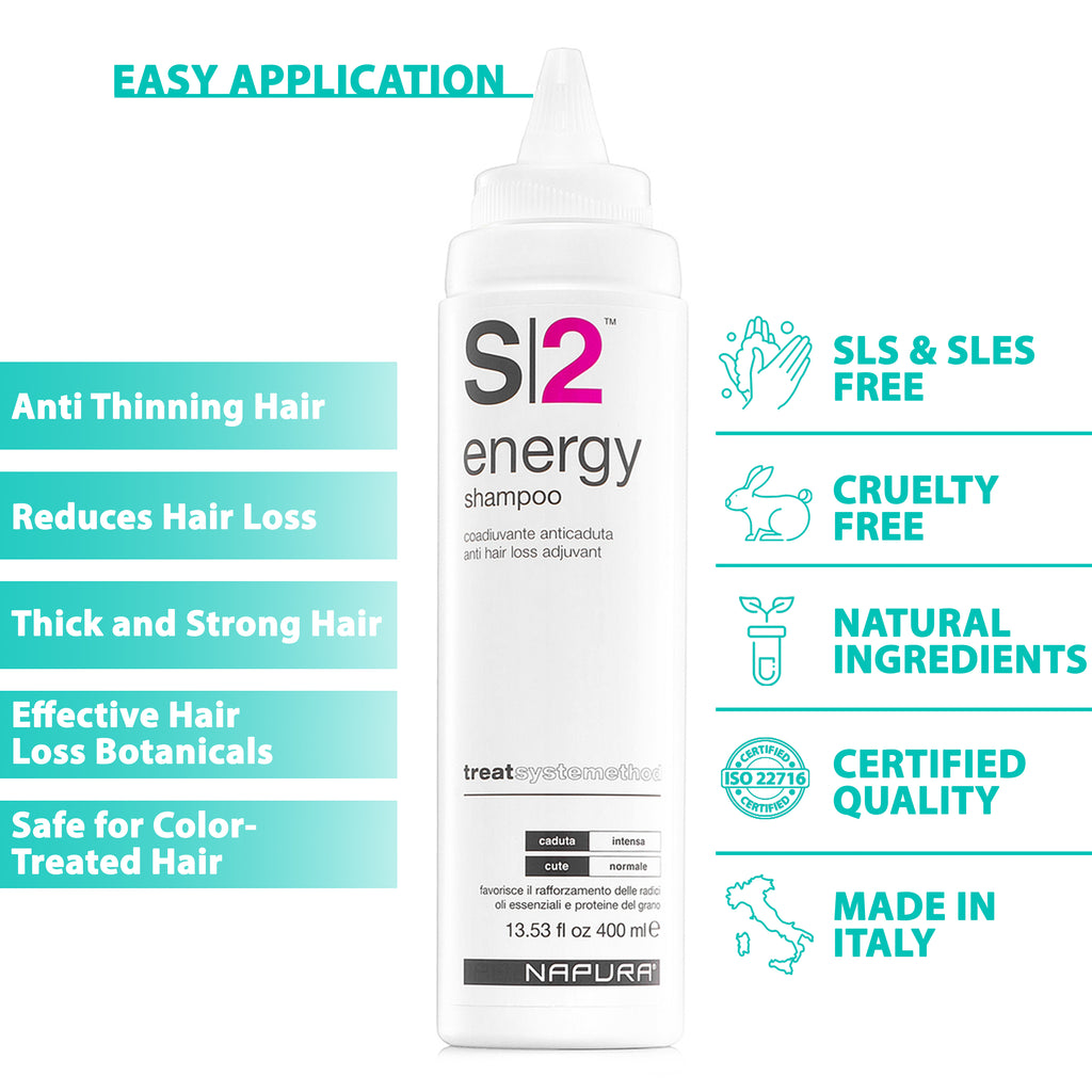 NAPURA S2 Professional Anti Hair Loss Shampoo with Biotin — 13.53 fl oz