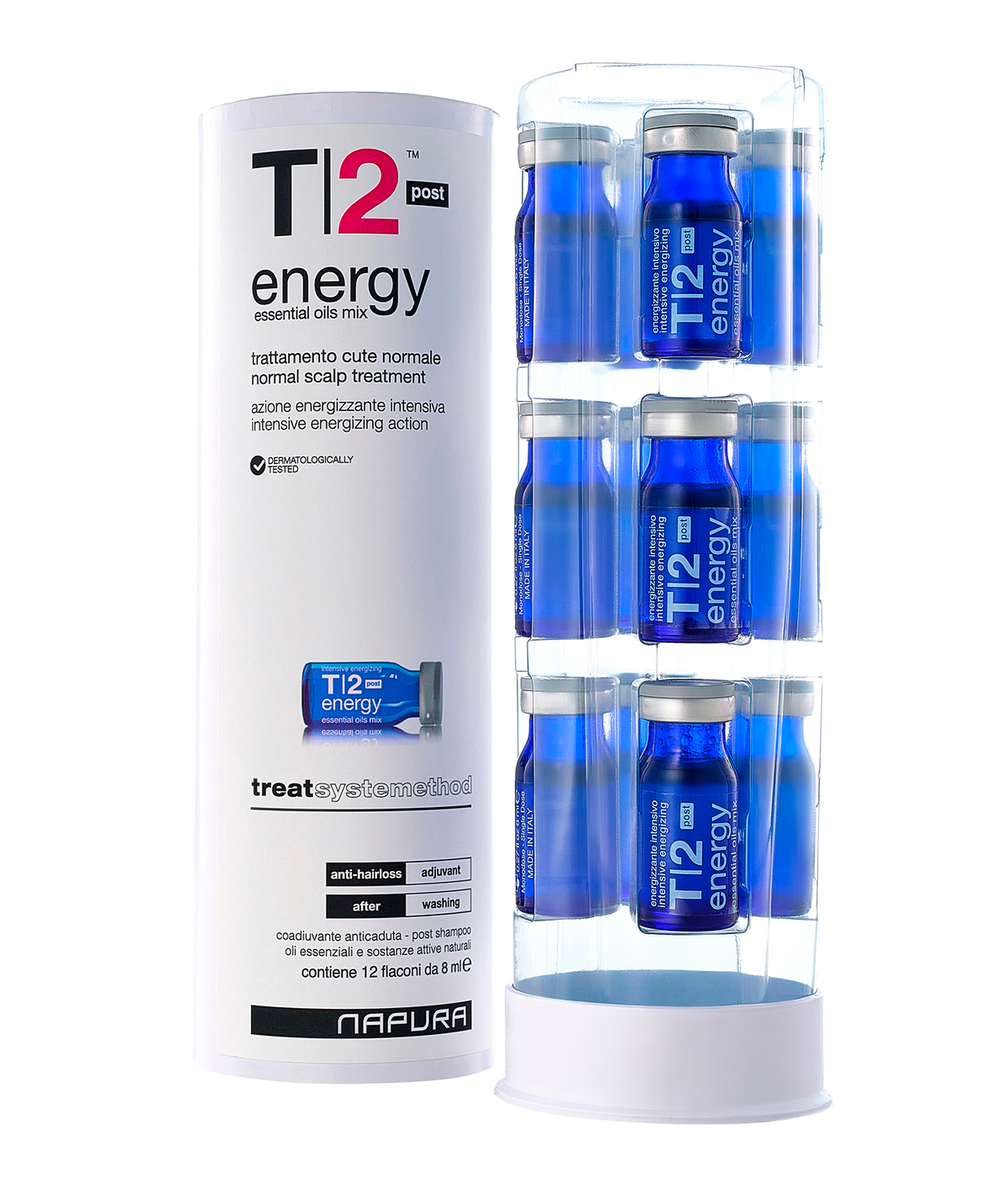 NAPURA T2 Hair Loss Leave-In Vials — 12 x 0.27 fl oz